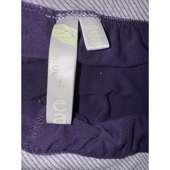 Green Tea Ladies XXL Purple Athletic Skort Elastic Drawstring Waist - Picture 6 of 8